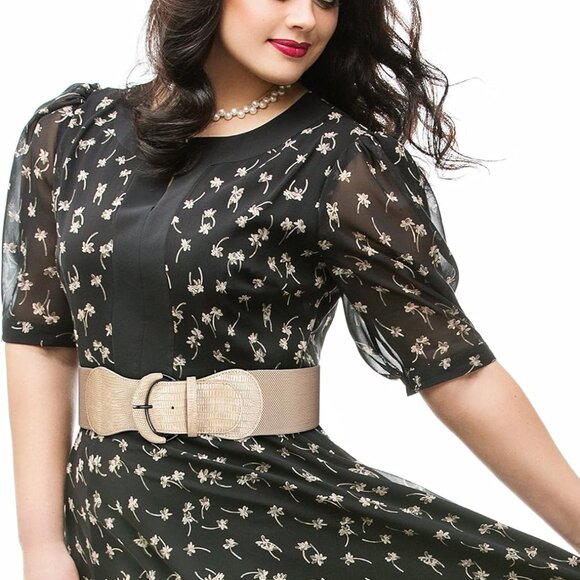 Women Wide Elastic Leather Belt Pack for Dress Casual Fashion Accessories - Picture 4 of 6